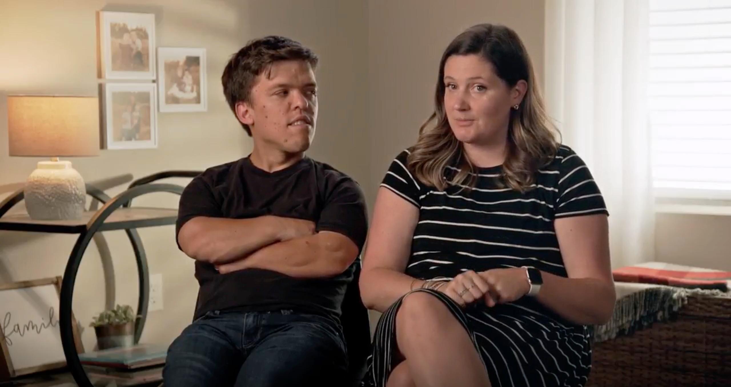 Zach and Tori Roloff in a confessional on TLC's Little People, Big World