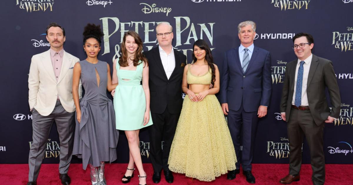 The full cast of Disney's 'Peter Pan & Wendy' at the premiere in 2023.