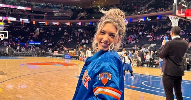Megan Eugenio at a NY Knicks game.