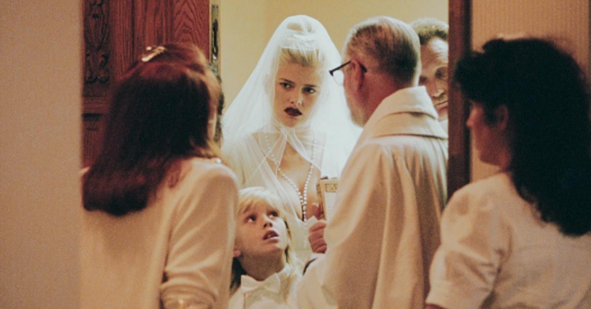 Anna Nicole Smith with son Daniel Wayne Smith at her wedding