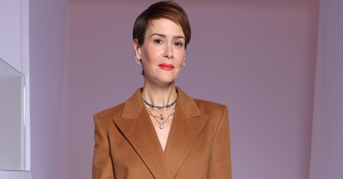 Sarah Paulson attends the Fendi Couture fashion show on January 26, 2023 in Paris