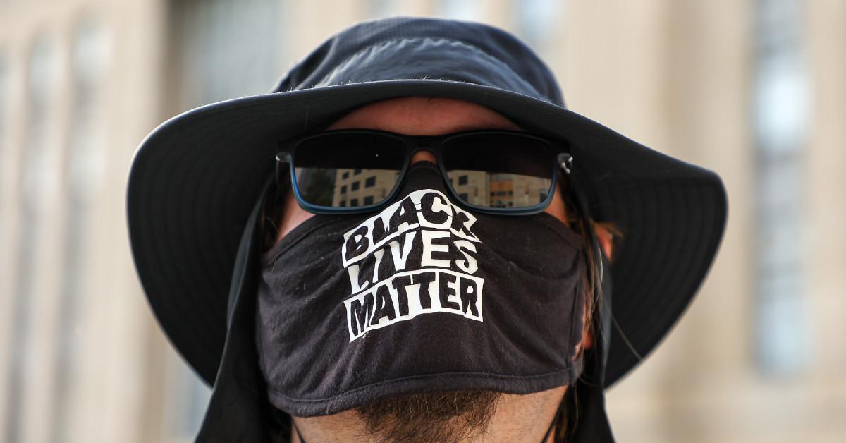 Black Lives Matter protester