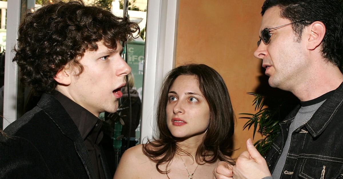 Jesse Eisenberg, Anna Strout (Pictured L, Center) 