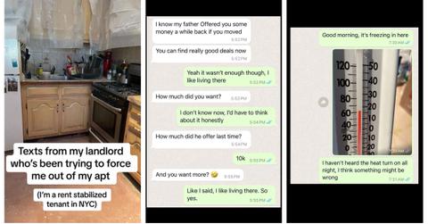 A landlord trying to freeze tenant out