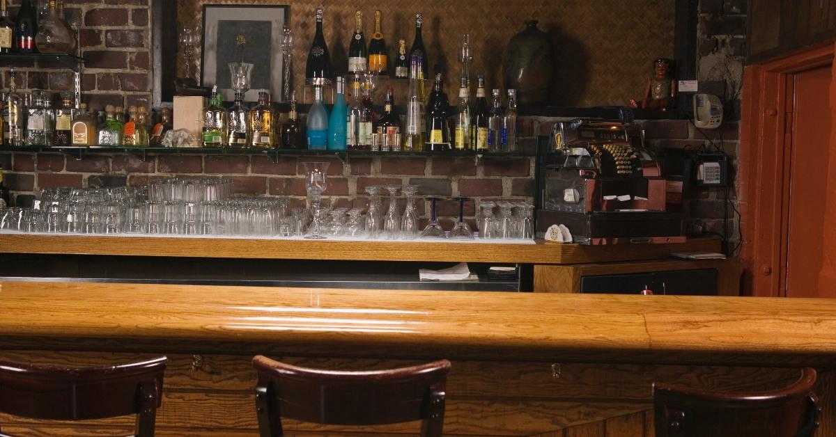 bar interior stock photo