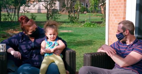 Ashley Baynes, her daughter Harper, and Todd Beasley