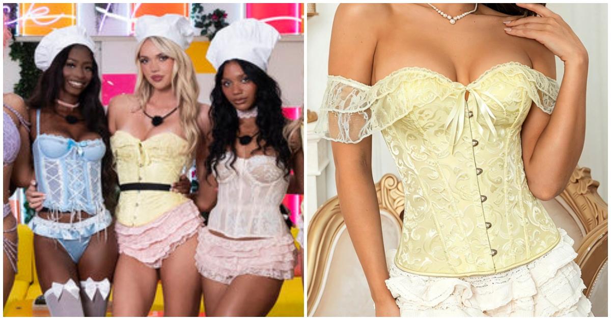 jaiden yellow corset shein