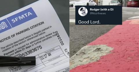 Curb Repainted Parking Ticket