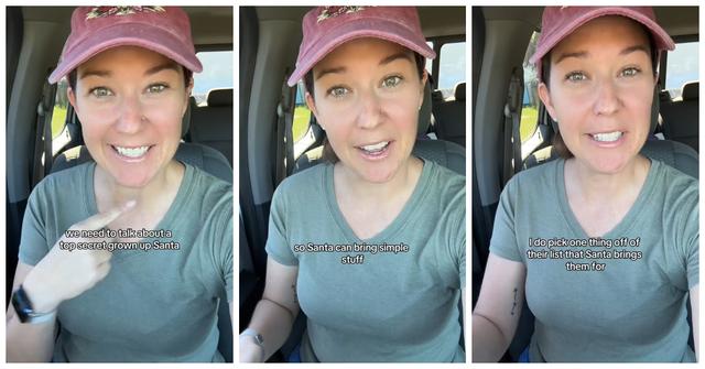 TikToker @afmuscato said she only gets her kids small gifts for Christmas.