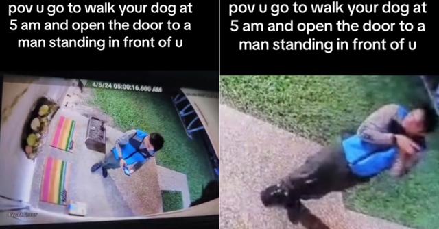 Woman Scared by Amazon Delivery Guy