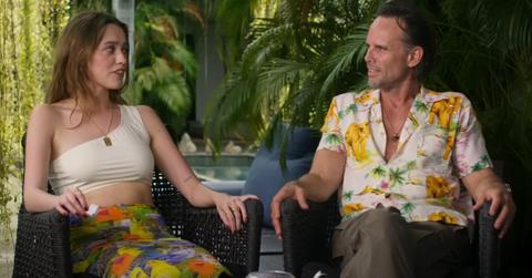 (L-R): Aimee Lou Wood and Walton Goggins