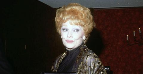 Lucille Ball (1911 - 1989) attends a Thalians Ball, circa 1975
