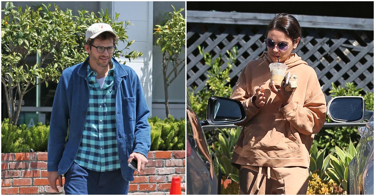 Ashton Kutcher and Mila Kutcher out and about.