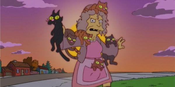 simpsons cat lady