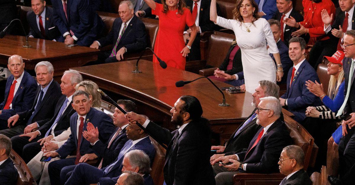 Al Green heckling during the State of the Union. 