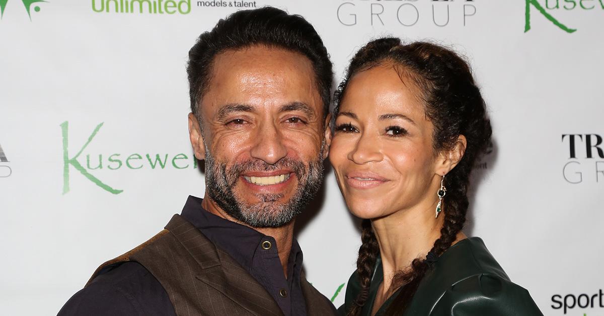 Kamar de los Reyes and his wife Sherri Saum at a charity event. 