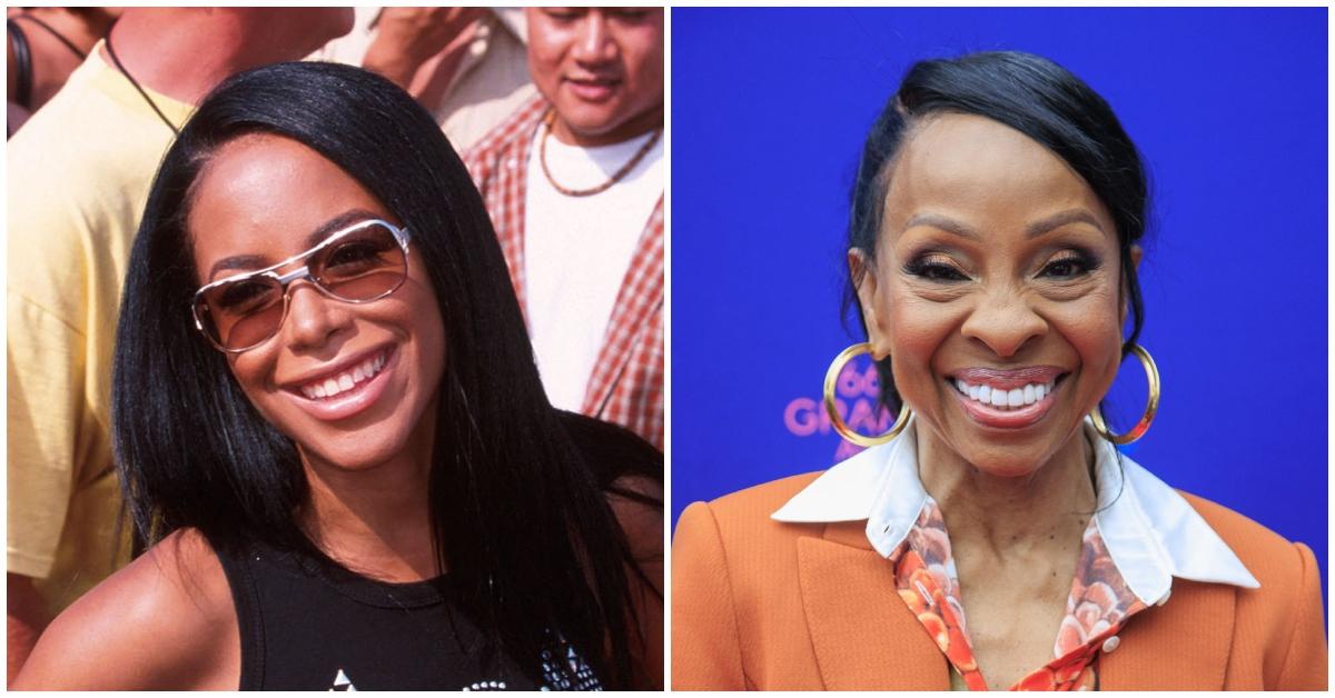 (l-r): Aaliyah and Gladys Knight