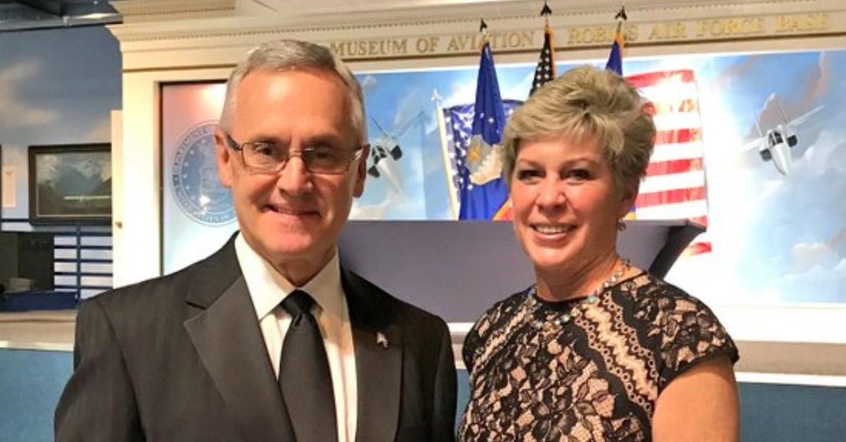 (l-r): Jim Tressel and his wife, Ellen Tressel