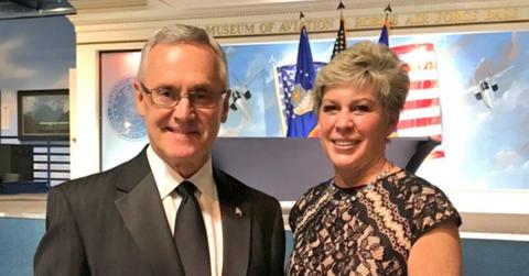 (l-r): Jim Tressel and his wife, Ellen Tressel