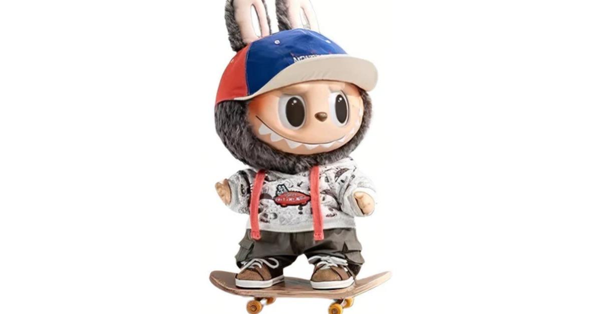 A skater Labubu doll.