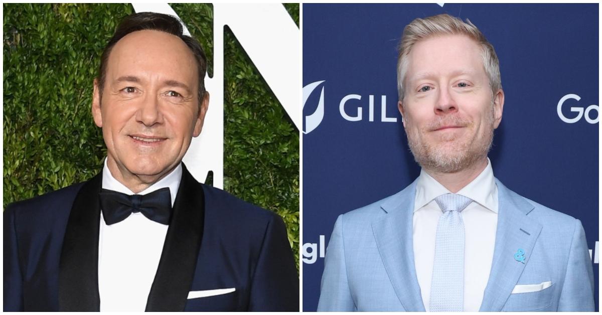 Kevin Spacey and Anthony Rapp at separate events