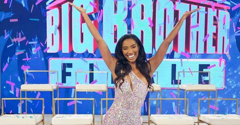 Taylor Hale on the 'Big Brother' stage after her Season 24 win.