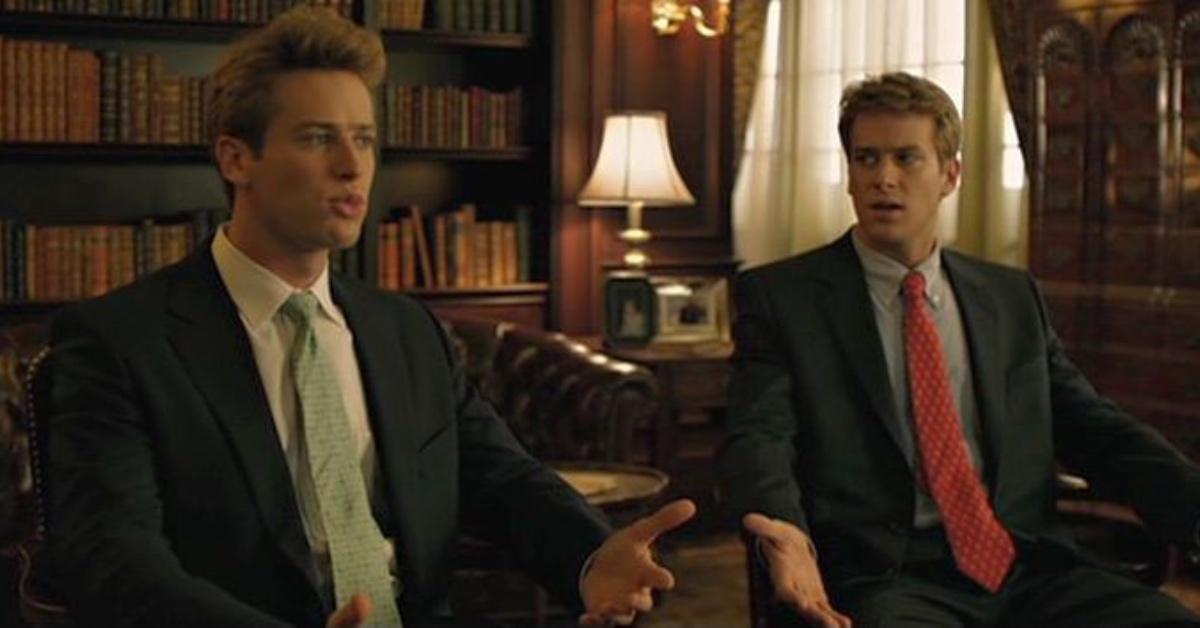 The Winklevoss twins as depicted in 'The Social Network.'