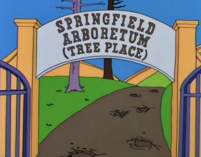 simpsons signs