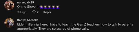 Comments on viral post of a guy claiming a Gen Z employee can't answer the office phones.