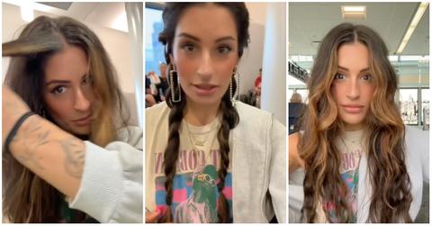 airport curls hair hack