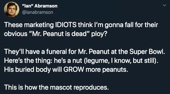 rip mr peanut