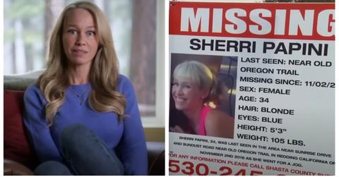 (L-R): Sherri Papini; Sherri Papini missing persons flyer