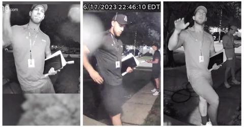 Salesmen ring doorbell late at night TikTok