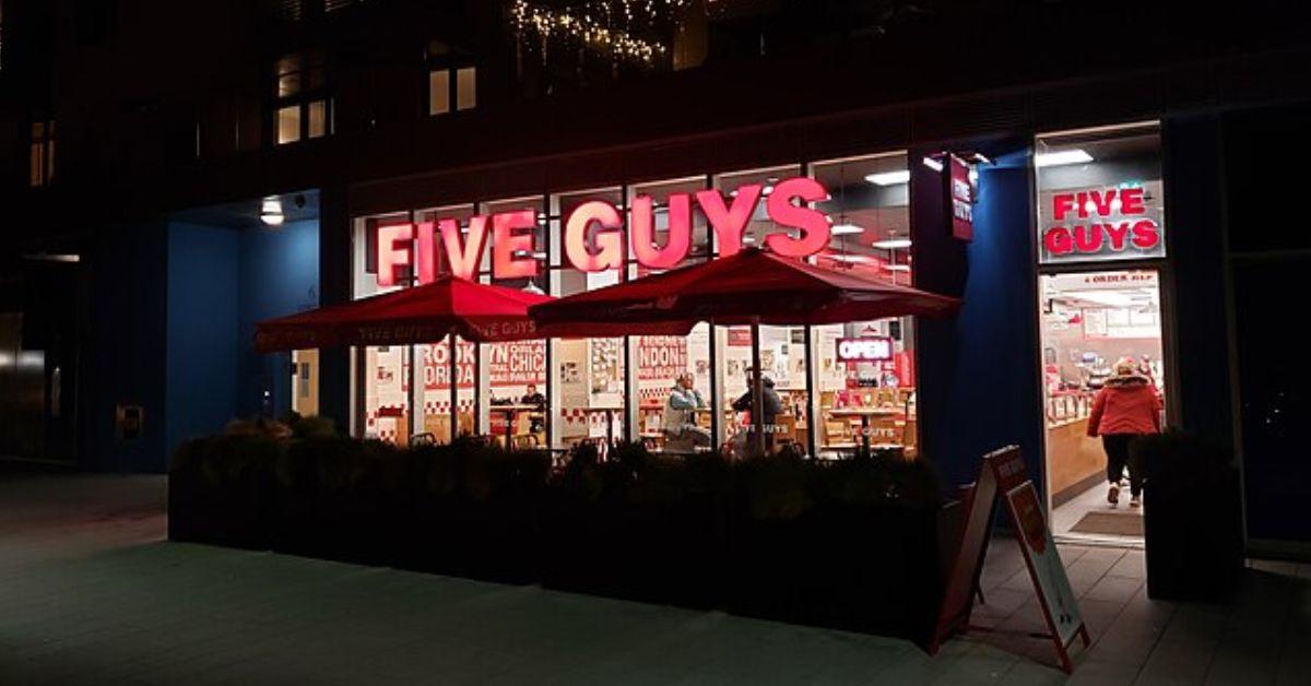 A Five Guys location in Brighton Beach. 