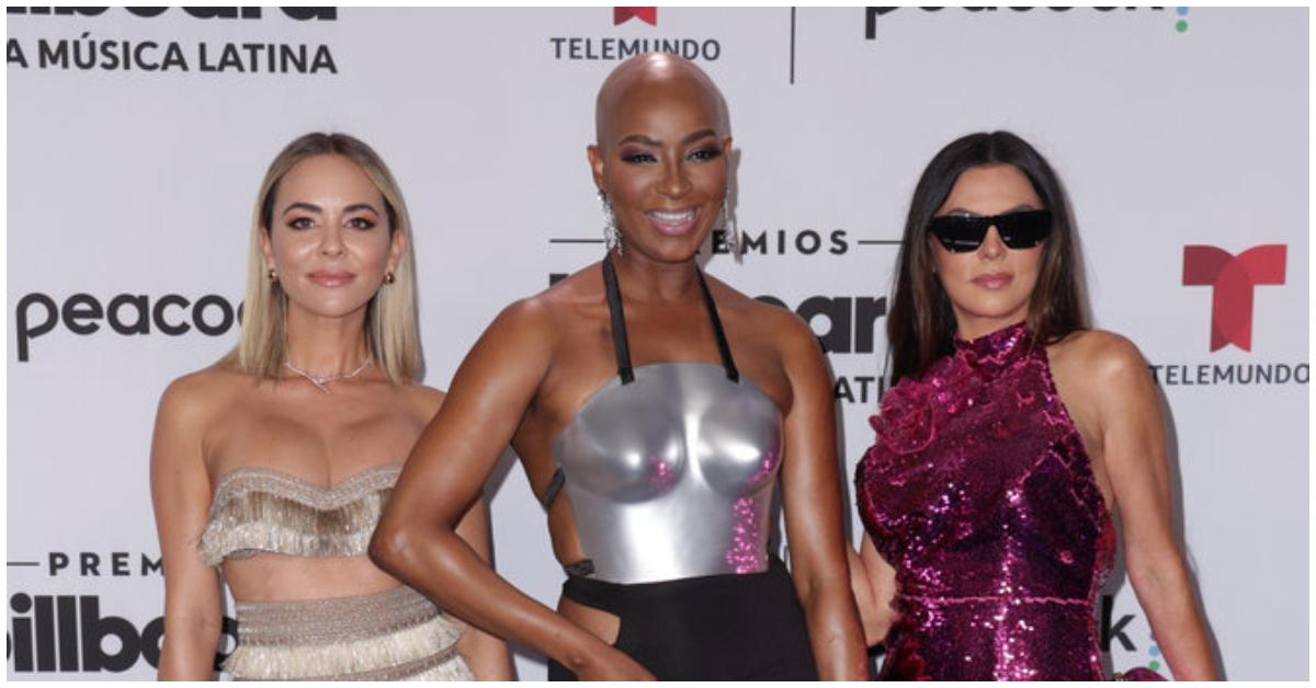 (l-r): Nicole Martin, Guerdy Abraira, and Adriana de Moura at the Billboard Music Awards