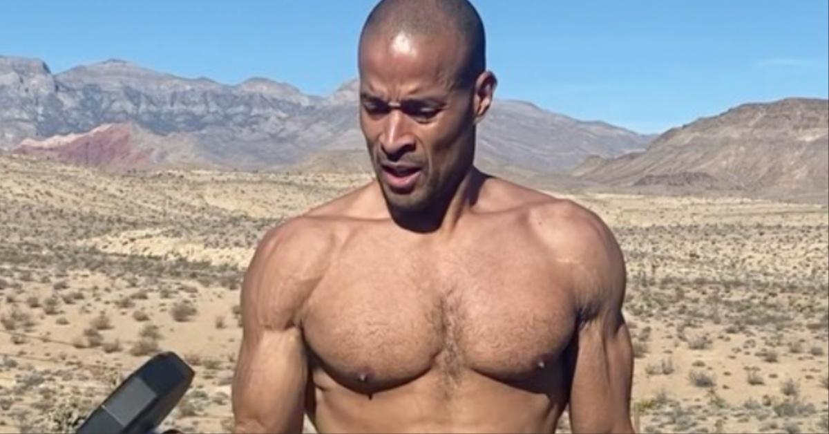 David Goggins shares a workout video on Instagram.
