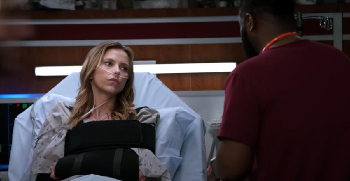 Melina Jovanovic in the hospital on 'Chicago Med'.