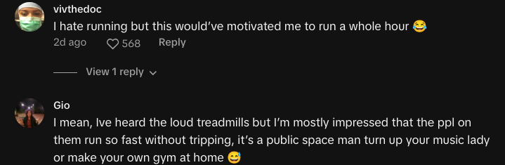 woman treadmill running