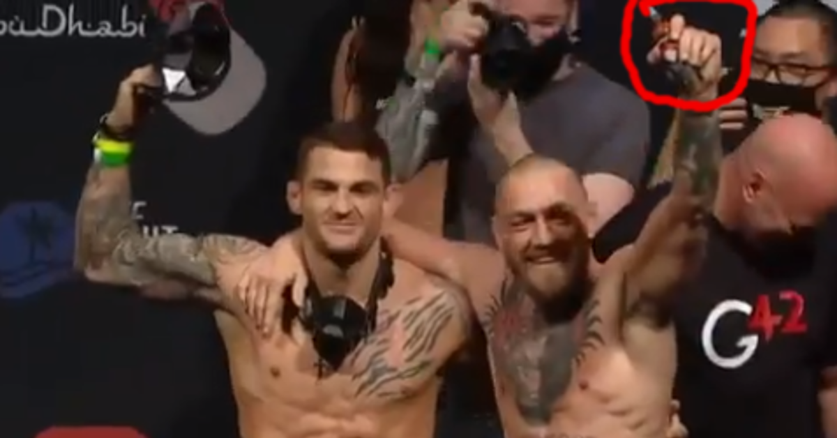 Dustin Poirier and Conor McGregor