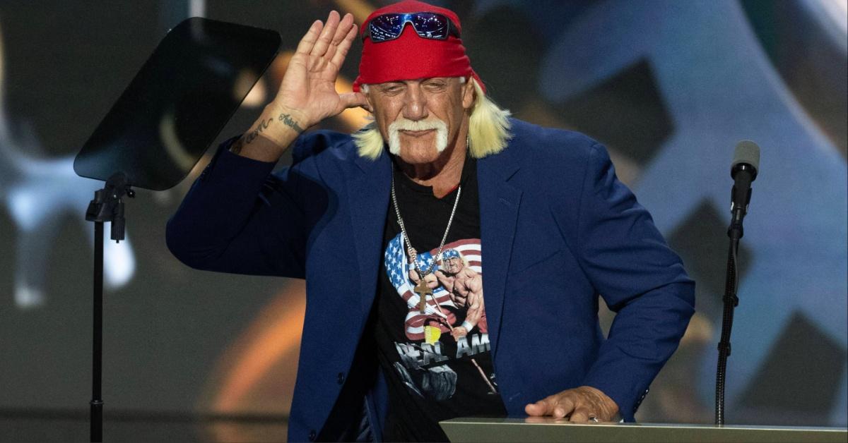 Hulk Hogan at the 2024 Republican National Convention. 