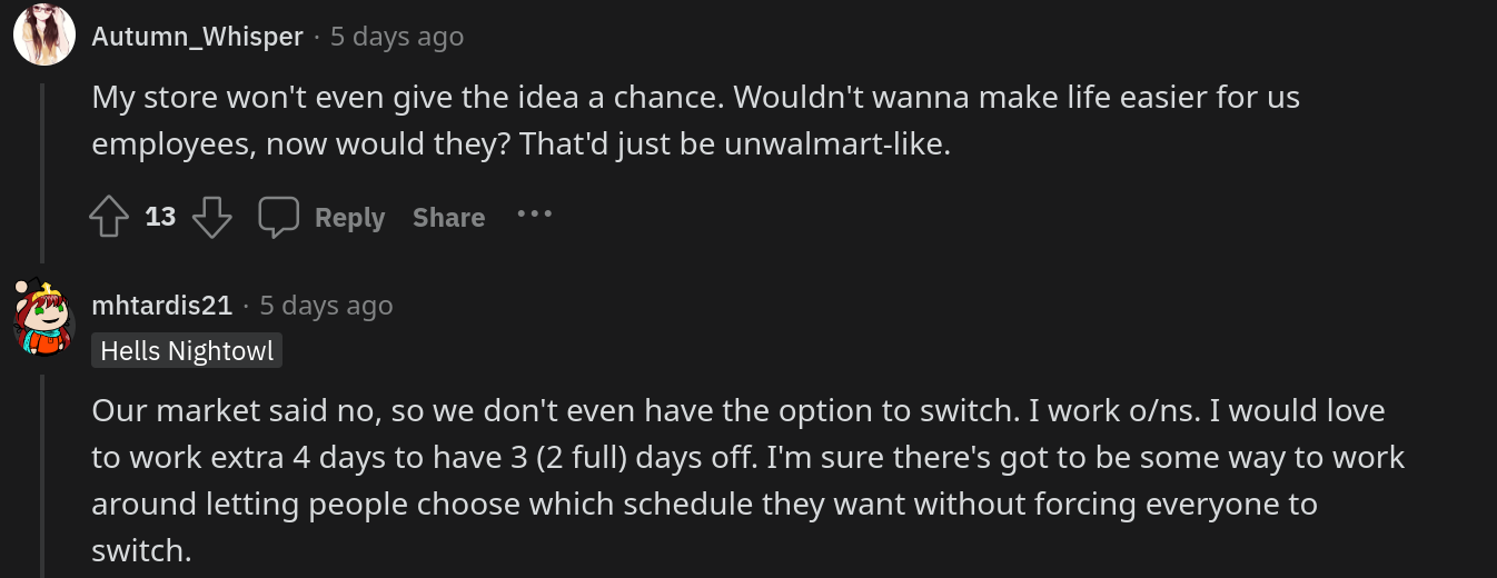 walmart clock out early hours notice