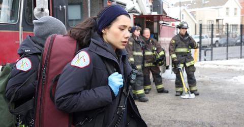 Hanako Greensmith as Violet Mikami on "Chicago Fire."