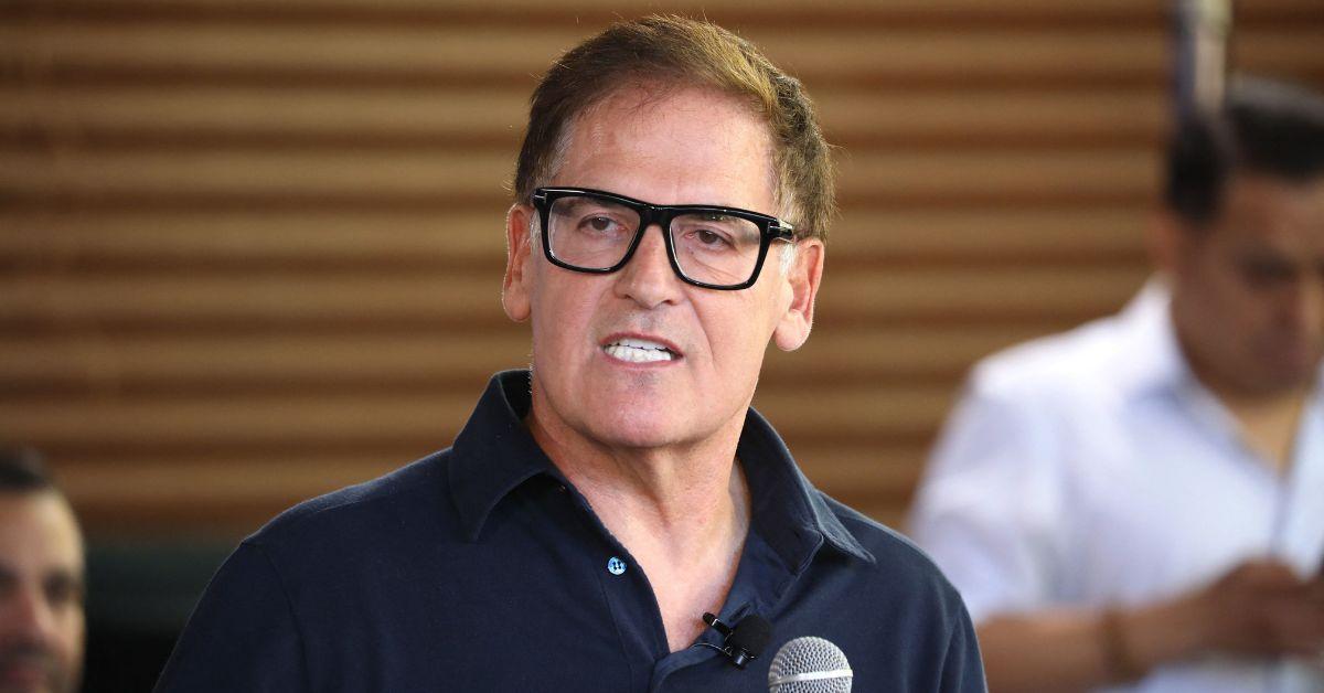 Mark Cuban at a business roundtable in Arizona in 2024. 