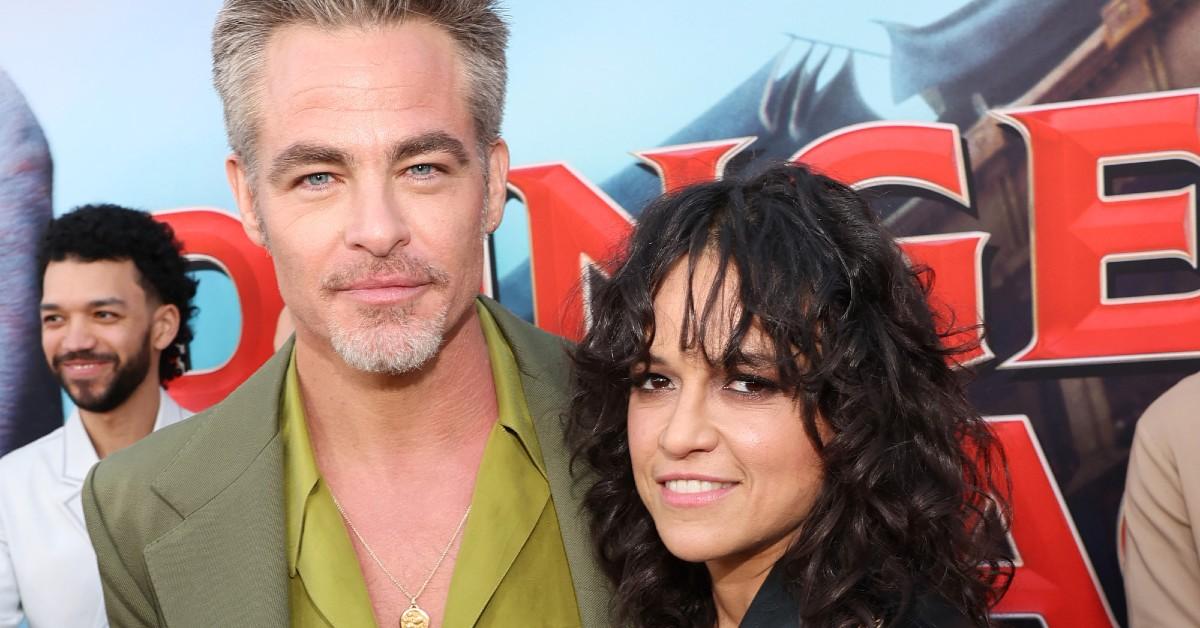 Chris Pine and Michelle Rodriguez 