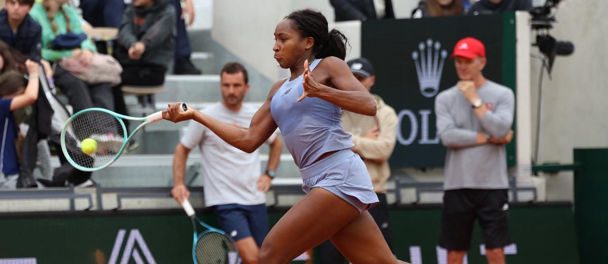 Coco Gauff at the 2025 French Open.