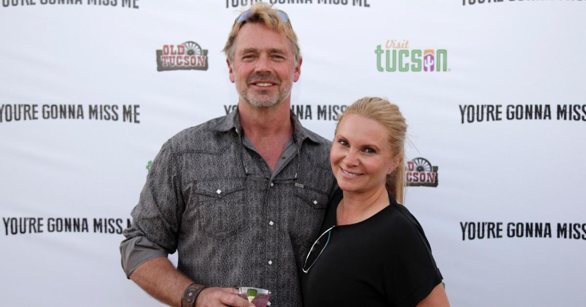 John Schneider and Alicia Allain attend 'You're Gonna Miss Me' premiere on May 13, 2017 in Tucson, Arizona