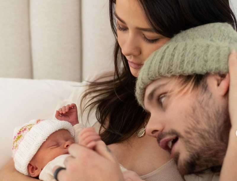 Michael and Crystal Clifford with their newborn daughter