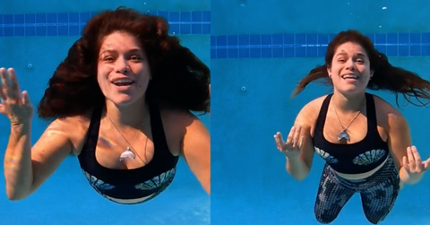 Underwater Activist Mermaid