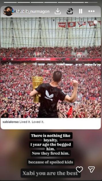 Khabib Nurmagomed comments on Xabi Alonso's firing from Real Madrid