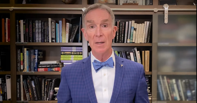 Bill Nye addressing President Biden and VP Harris